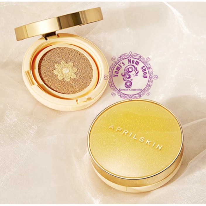 Phấn nước April Skin Real Calendula Ampoule Glow Cushion E2