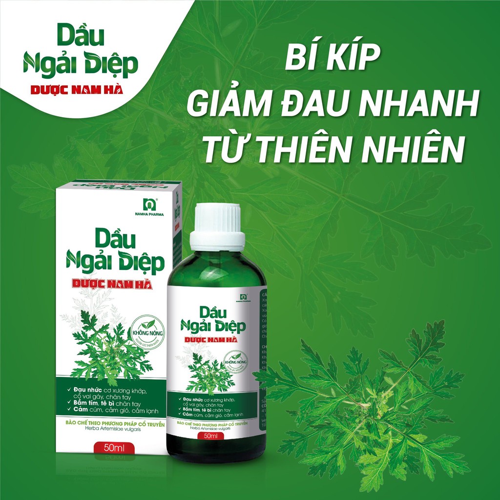 Dầu Ngải Diệp Dược Nam Hà chai 50ml