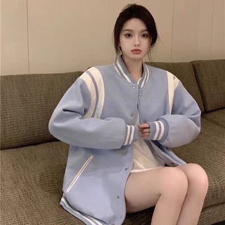 Áo khoác bomber xanh pastel
