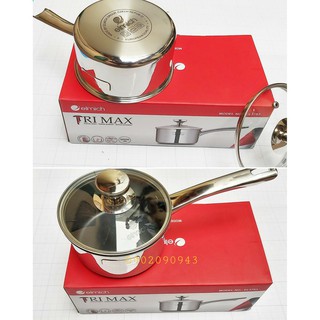 QUÁNH CHỐNG DÍNH INOX ĐÁY LIỀN ELMICH TRIMAX 3783 14CM,16CM INOX ELMICH
