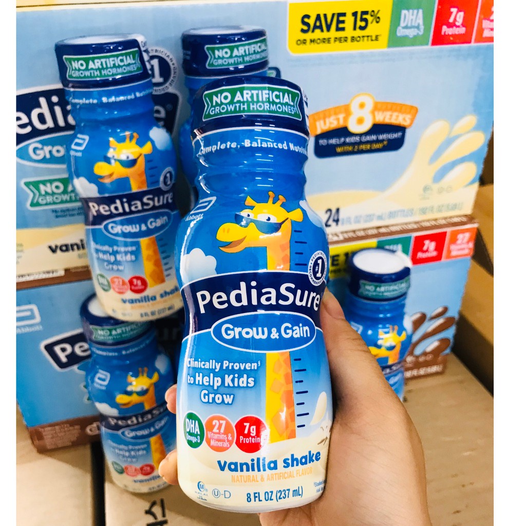 Sữa công thức pha sẵn Pediasure vị Vani 237ml