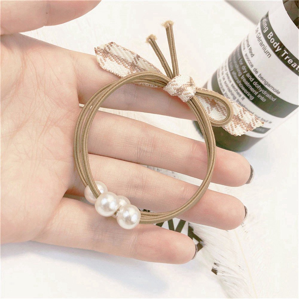 Dây buộc tóc nữ đính ngọc thời trang COD