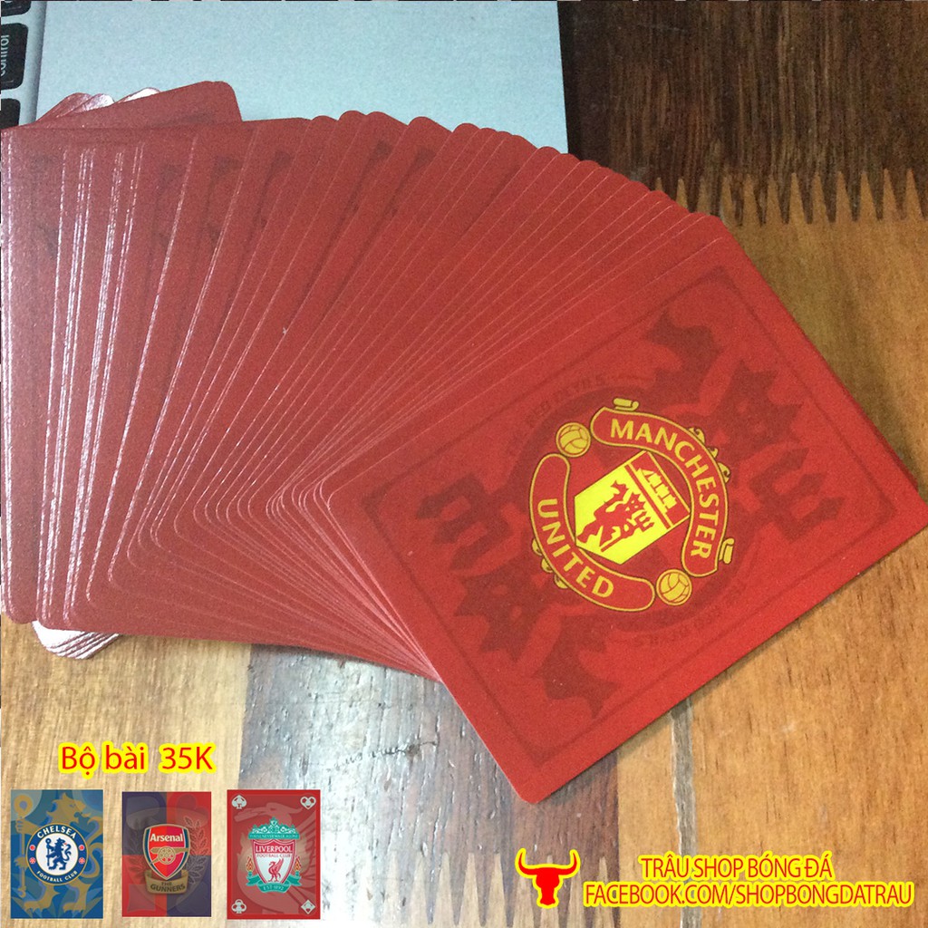 Bộ bài tây tú lơ khơ hình clb bóng đá Chelsea Arsenal Liverpool Manchester united