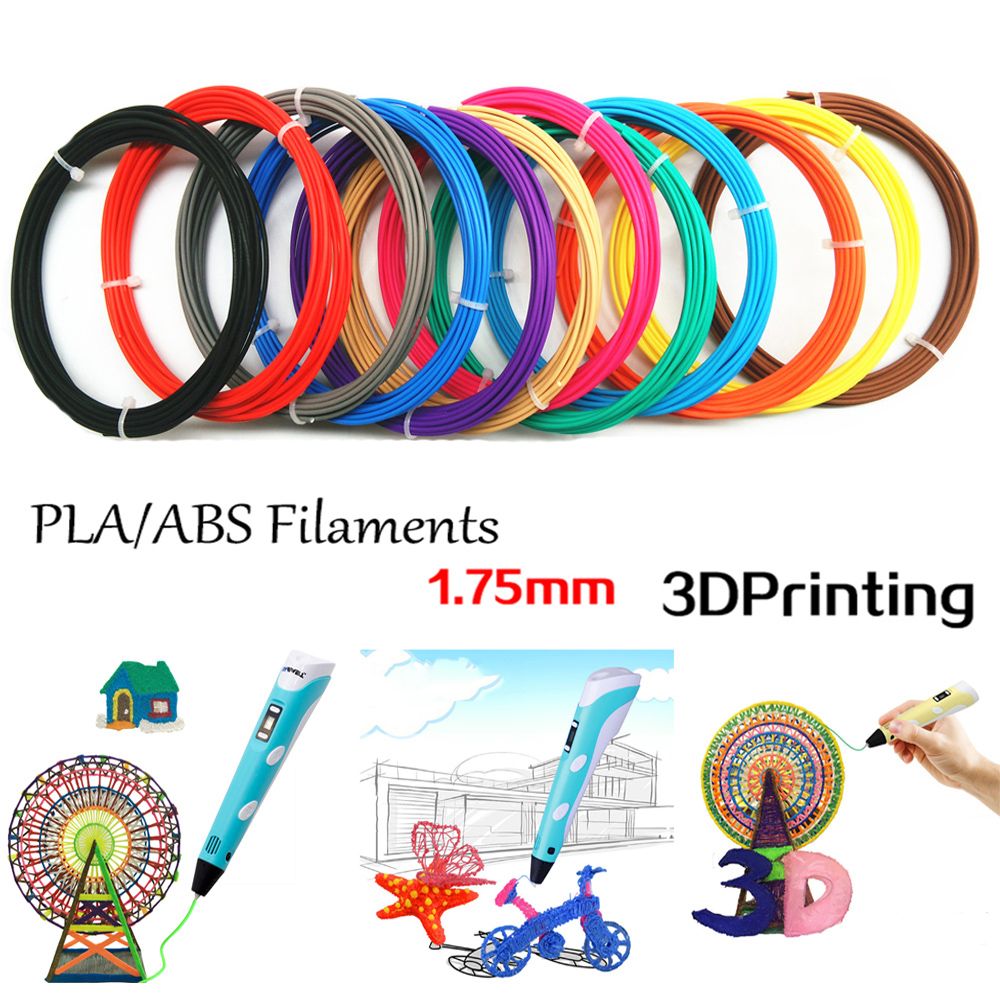 Cuộn Dây Nhựa Abs / Pla 1.75mm In 3d Nhiều Màu Sắc