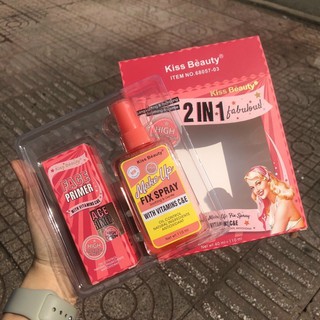Set kem lót & nước tẩy trang KissBeauty Thái Lan