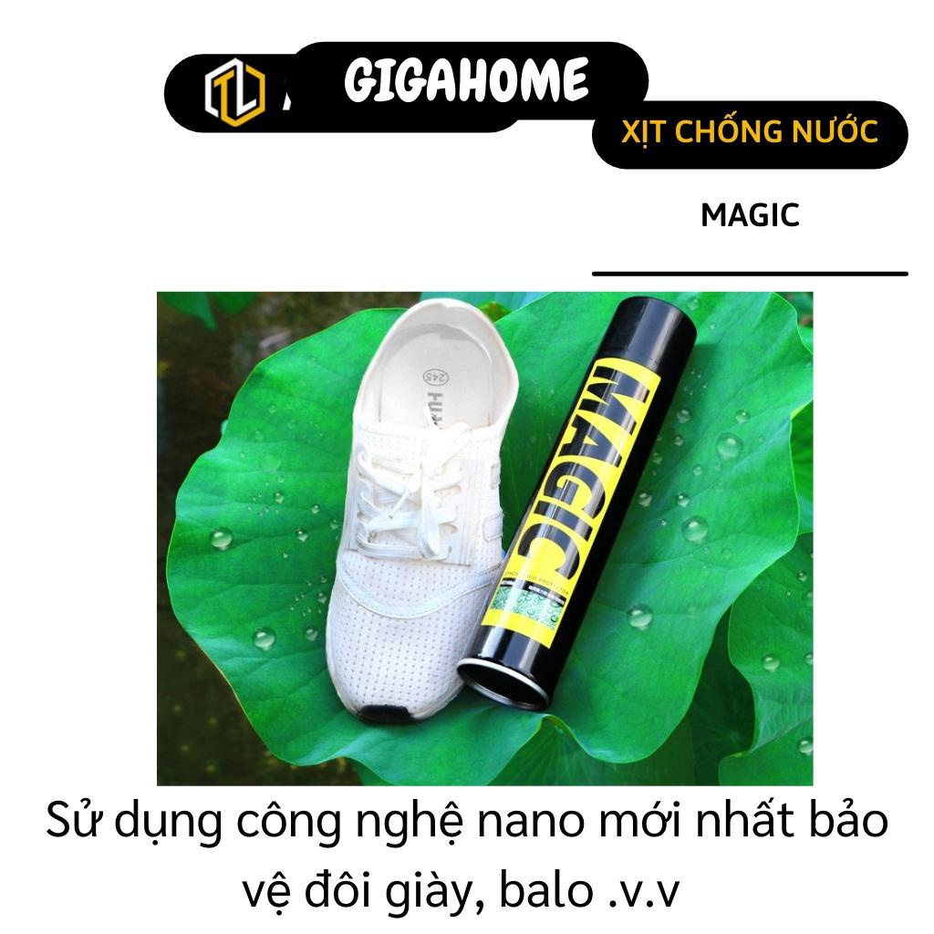 Bình Xịt Giày Chống Thấm GIGAHOME Chai Xịt Đồ Da, Balo Nano Chống Nước, Bụi Bẩn Magic 8801