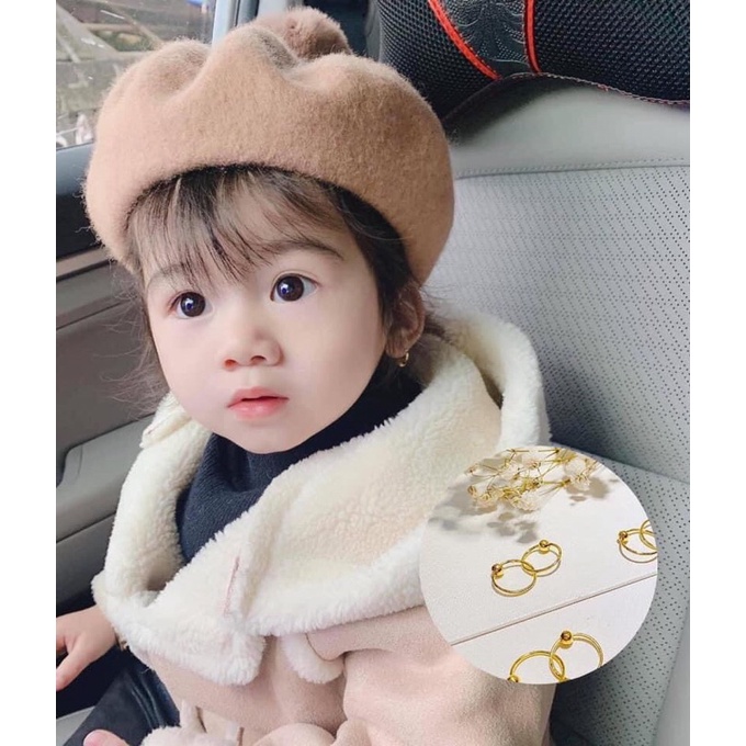 Bông tai bi vangf 10k cho bé - Bông nhí cực xinh