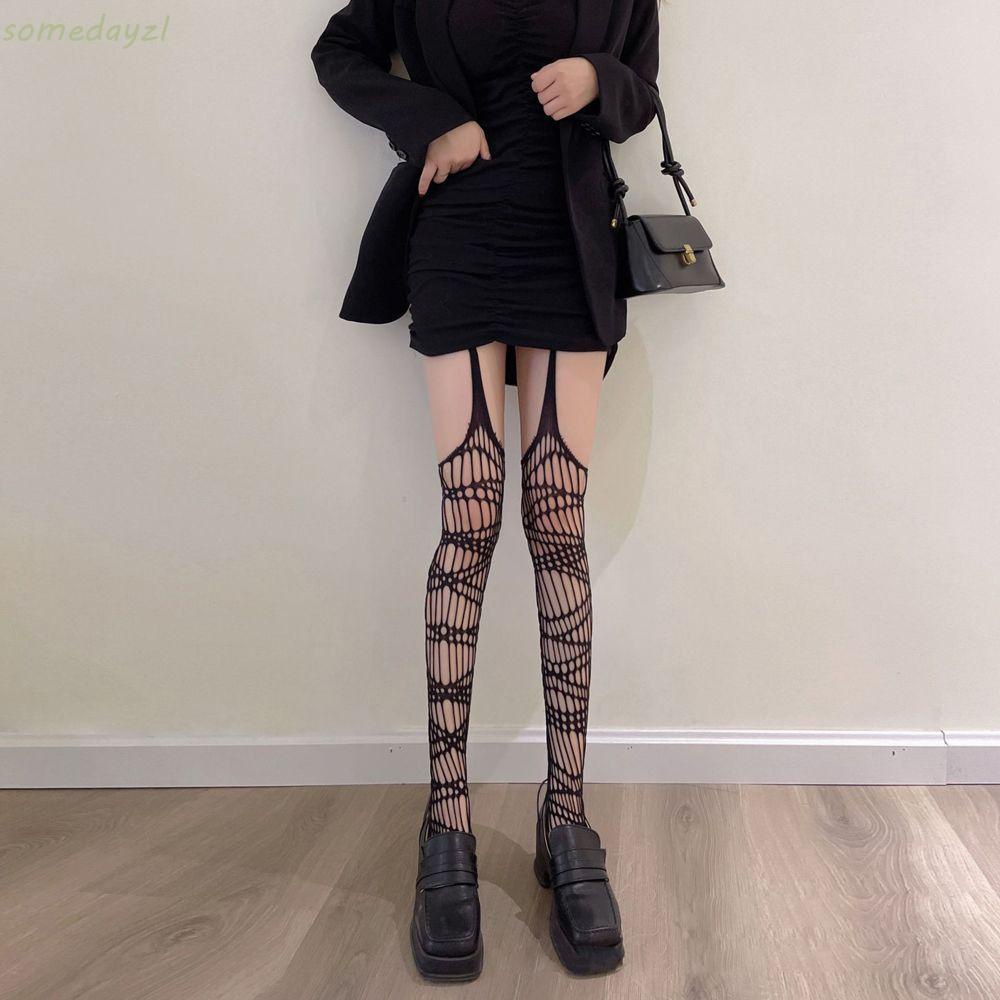 Quần tất lưới xuyên thấu phong cách Punk Hàn Quốc gợi cảm cá tính cho nữ