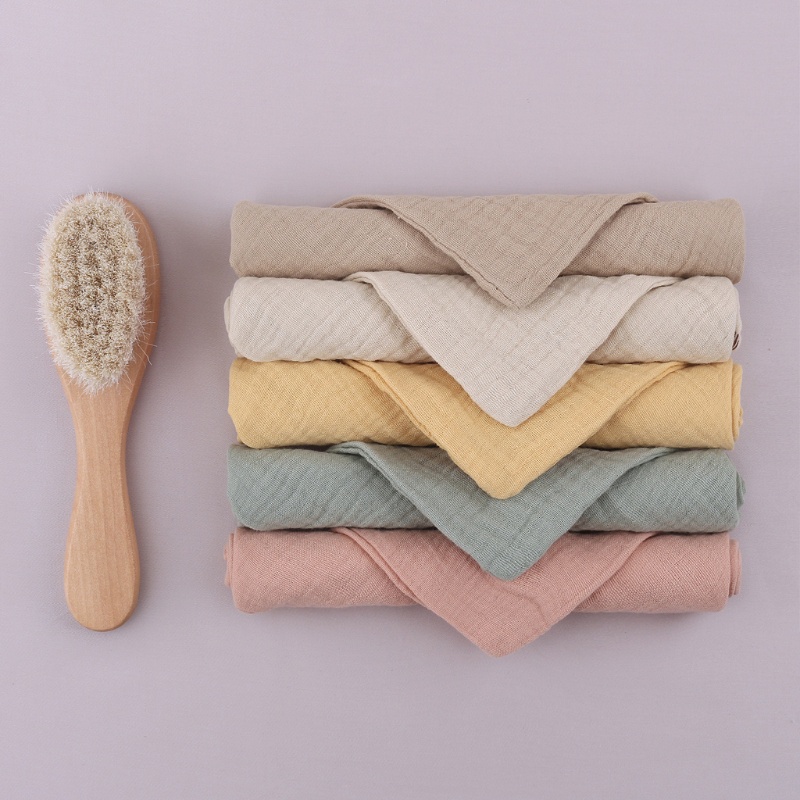 Lược Vải Cotton Mềm Mại Thấm Hút Tốt Hỗ Trợ Massage Đầu Cho Bé Sơ Sinh