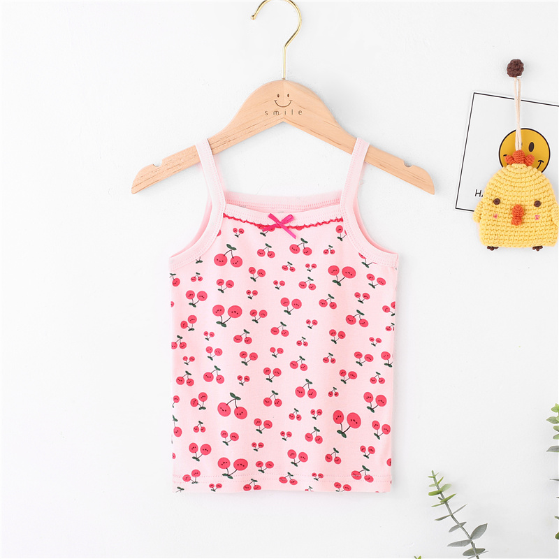 Áo Hai Dây Cotton Thời Trang Mùa Hè Cho Bé Gái 100-160cm