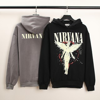Áo Hoodie In Hình Thiên Thần Phong Cách Rock Cá Tính
