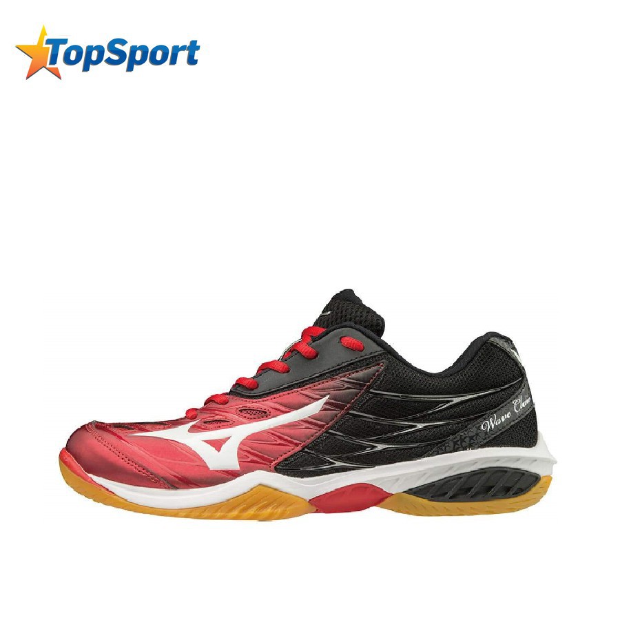 Giày cầu lông Mizuno Wave Claw 71GA191062 thương hiệu Nhật Bản dành cho nam và nữ màu đen phối đỏ Tốt Nhất . :))