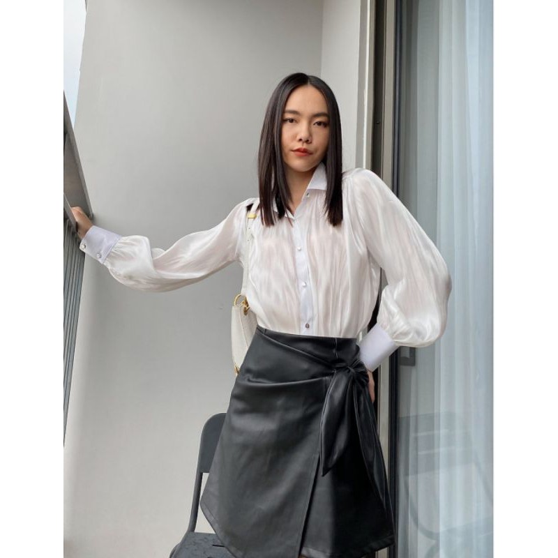 Sơ Mi vải tơ sống Organza