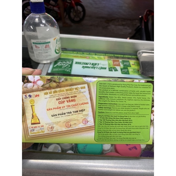 Trà Tam Điệp thế hệ 2 giảm cân tan mỡ hộp 30 gói chính hãng