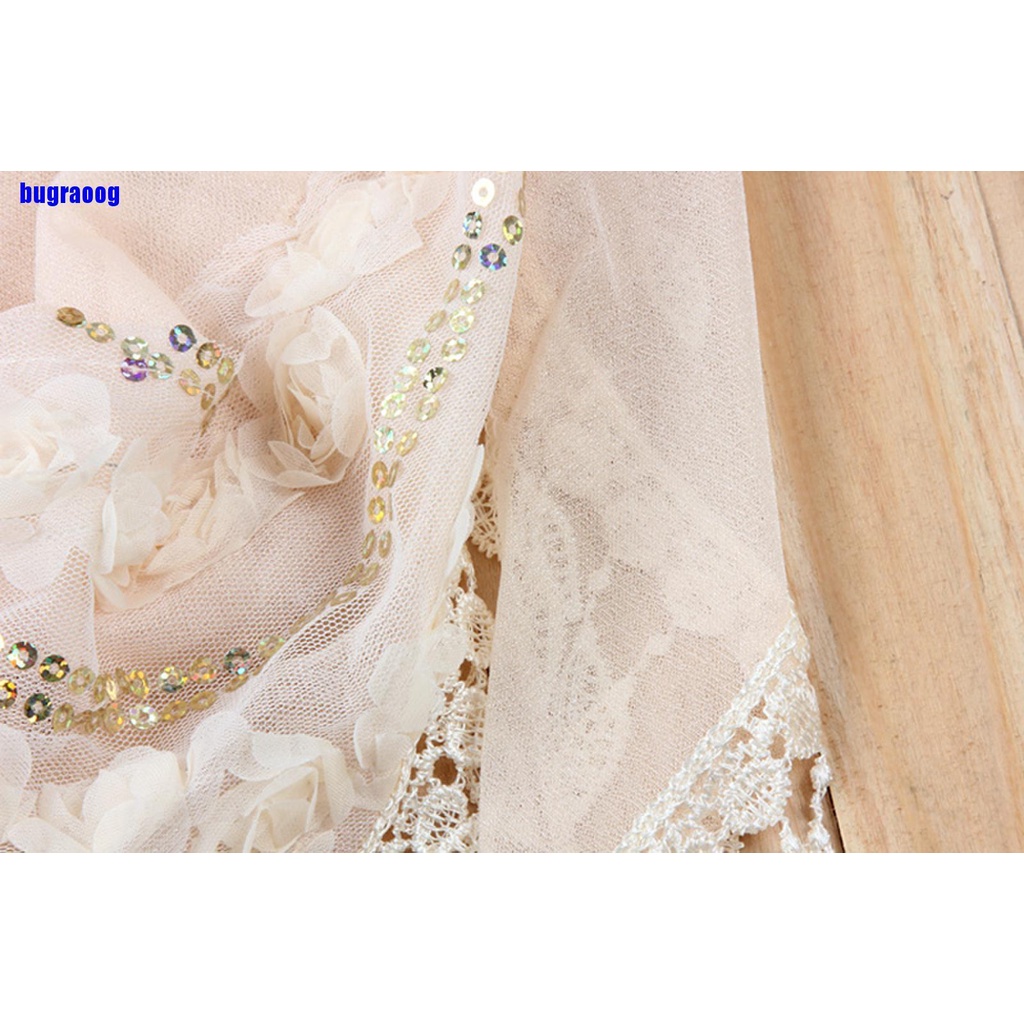 Khăn Choàng Cổ Vải Lụa Thêu Họa Tiết Cho Nữ | BigBuy360 - bigbuy360.vn