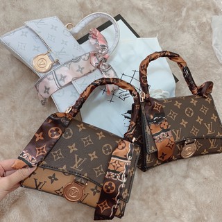 [Full Hộp] Túi Đeo Chéo Nữ Lv Kèm Khăn Sang Trọng Có Video Ảnh Thật