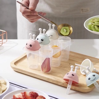 Set 6 Khuôn Làm Kem Bằng Nhựa Cao Cấp Hình Đáng Yêu