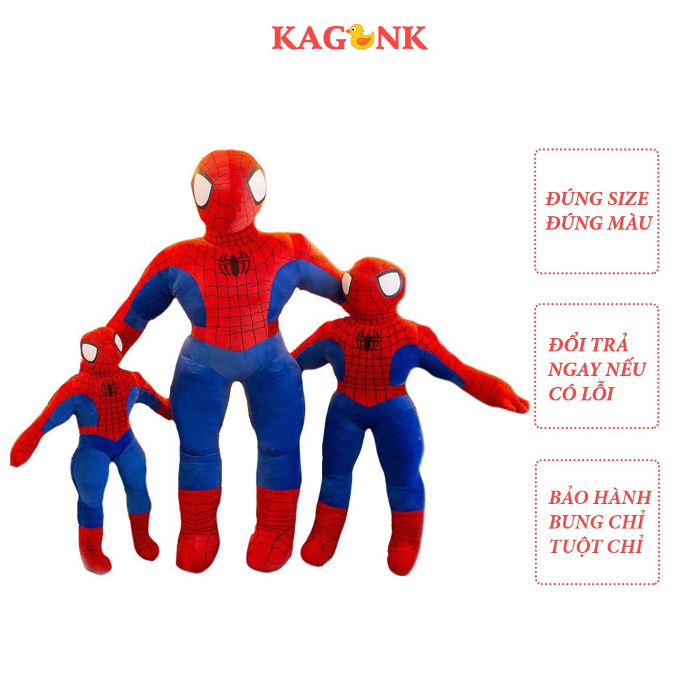 Gấu Bông Siêu Nhân Người Nhện Spider Man, Đủ Kích Thước - Kagonk