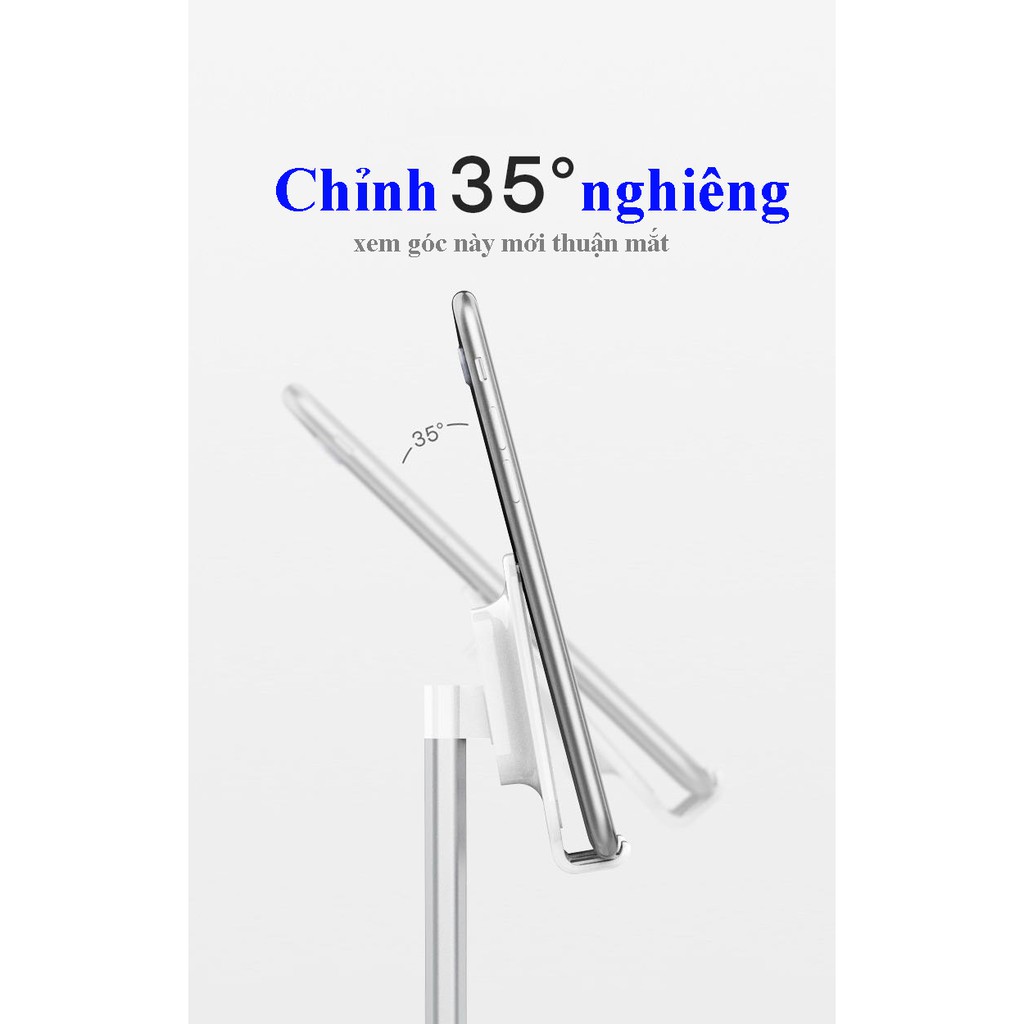 Giá đỡ điện thoại máy tính bảng để bàn hợp kim nhôm Sang Trọng, Hiện Đại, thời trang, có thể xoay 35 độ - GNGshop | BigBuy360 - bigbuy360.vn