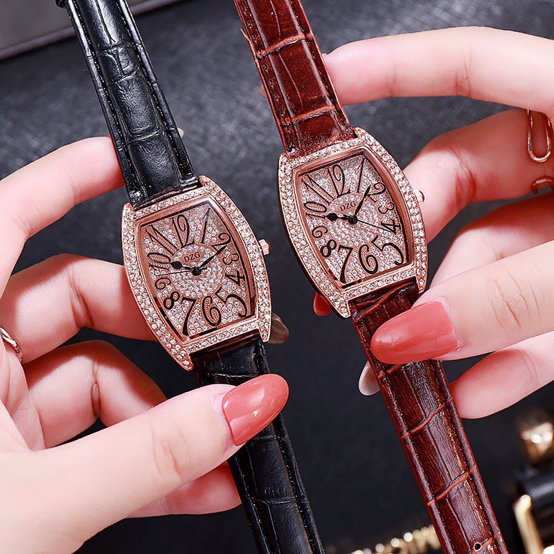 Đồng Hồ Nữ Mẫu Siêu Sang DZG PLATINUM, Mặt Chống Xước, Chống Nước, Dây Da Cao Cấp | BigBuy360 - bigbuy360.vn