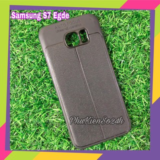 Ốp lưng Samsung Galaxy S7 Edge Auto Focus giả da chống sốc