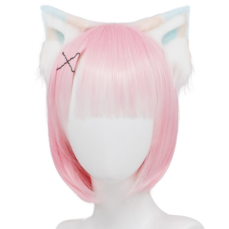 Kẹp Tóc Tai Mèo Phối Lông Phong Cách Lolita Đáng Yêu