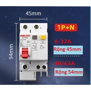 Aptomat chống giật RCBO DELIXI chất lượng cao