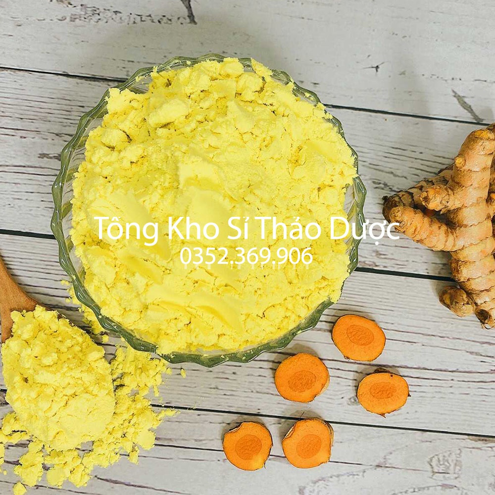 Tinh bột nghệ vàng 100g (hỗ trợ tiêu hóa, giảm đau dạ dày, bột đắp mặt làm đẹp)