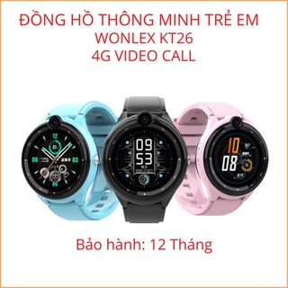 [NEW] Đồng hồ định vị Wonlex KT26 video call 4G kiểu dáng thể thao mặt tròn chóng nước IP67