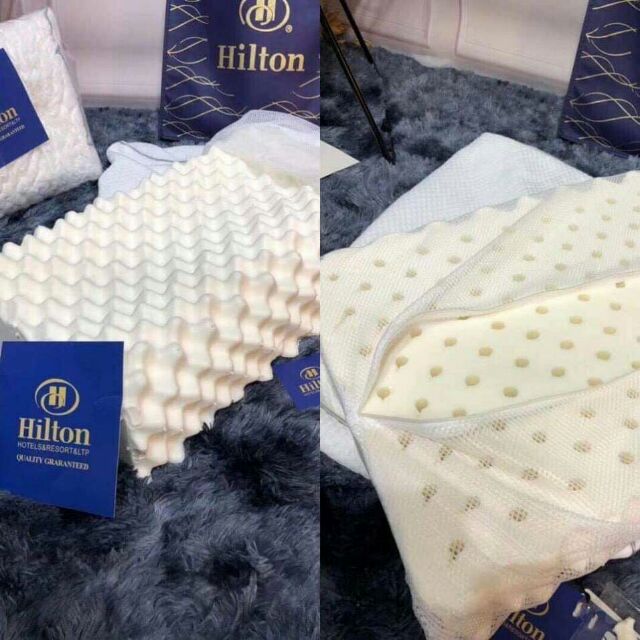 Gối cao su non Hilton đàn hồi và dẻo dai theo năm