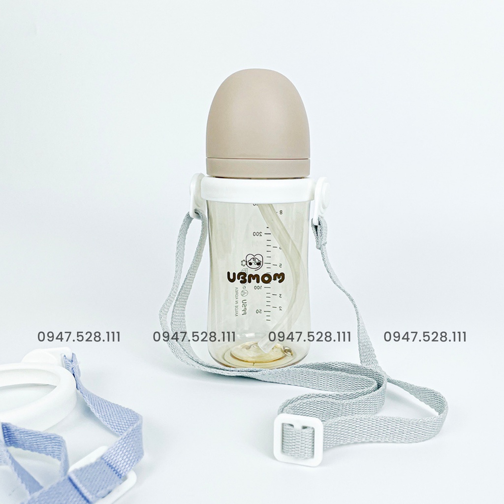 Vòng đeo dây đeo bình sữa Ubmom - vừa với tất cả các bình cổ rộng như Moyuum, Grosmimi, Bebepick, Mother K