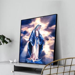 Tranh Treo Tường Trang Trí Nội Thất Hình Đức Mẹ Mary Độc Đáo