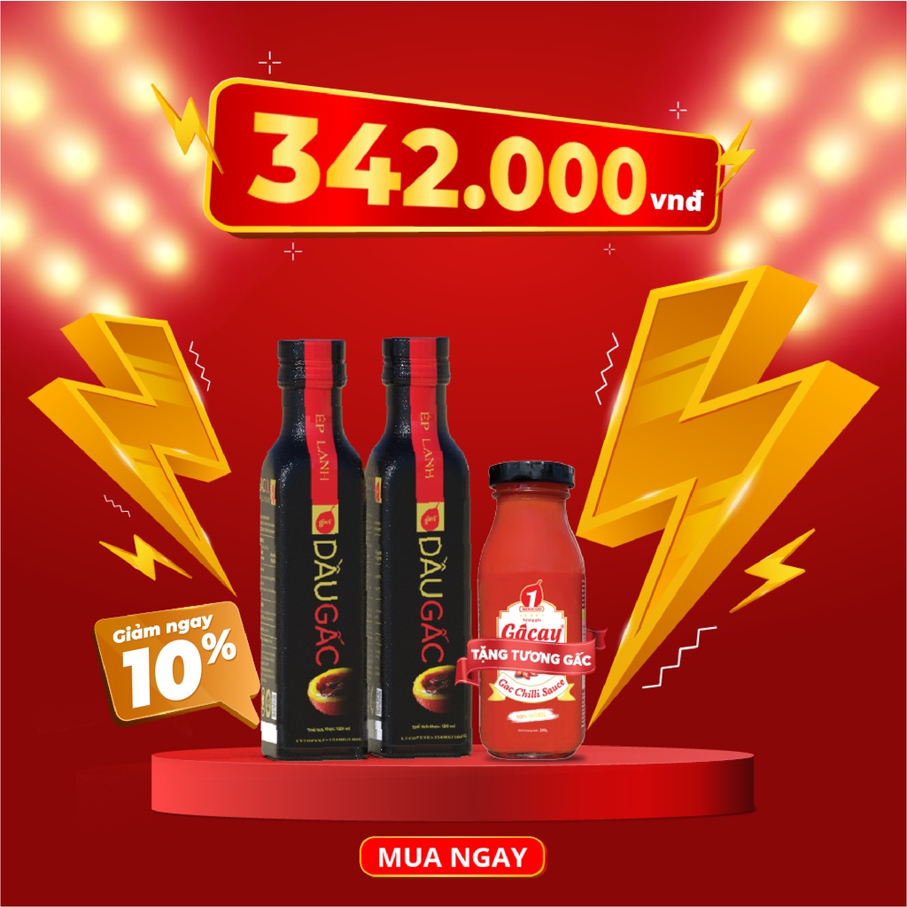 Combo Dầu Gấc Ép Lạnh
