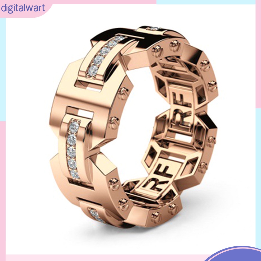 Nhẫn đính đá lấp lánh cho nam và nữ