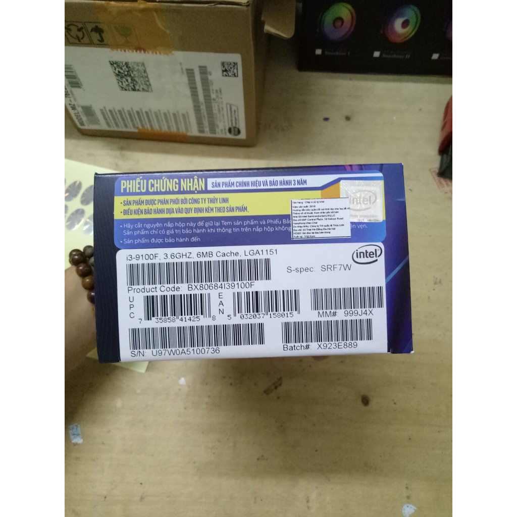 [Mã ELCLXU8 hoàn 150K xu đơn 500K] CPU Core i3-9100F SRF7W FULLBOX RẺ NHẤT SHOPEE | BigBuy360 - bigbuy360.vn