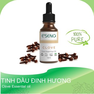 Tinh dầu đinh hương 10ml E'SENO, Tinh dầu 100% thành phần tự nhiên