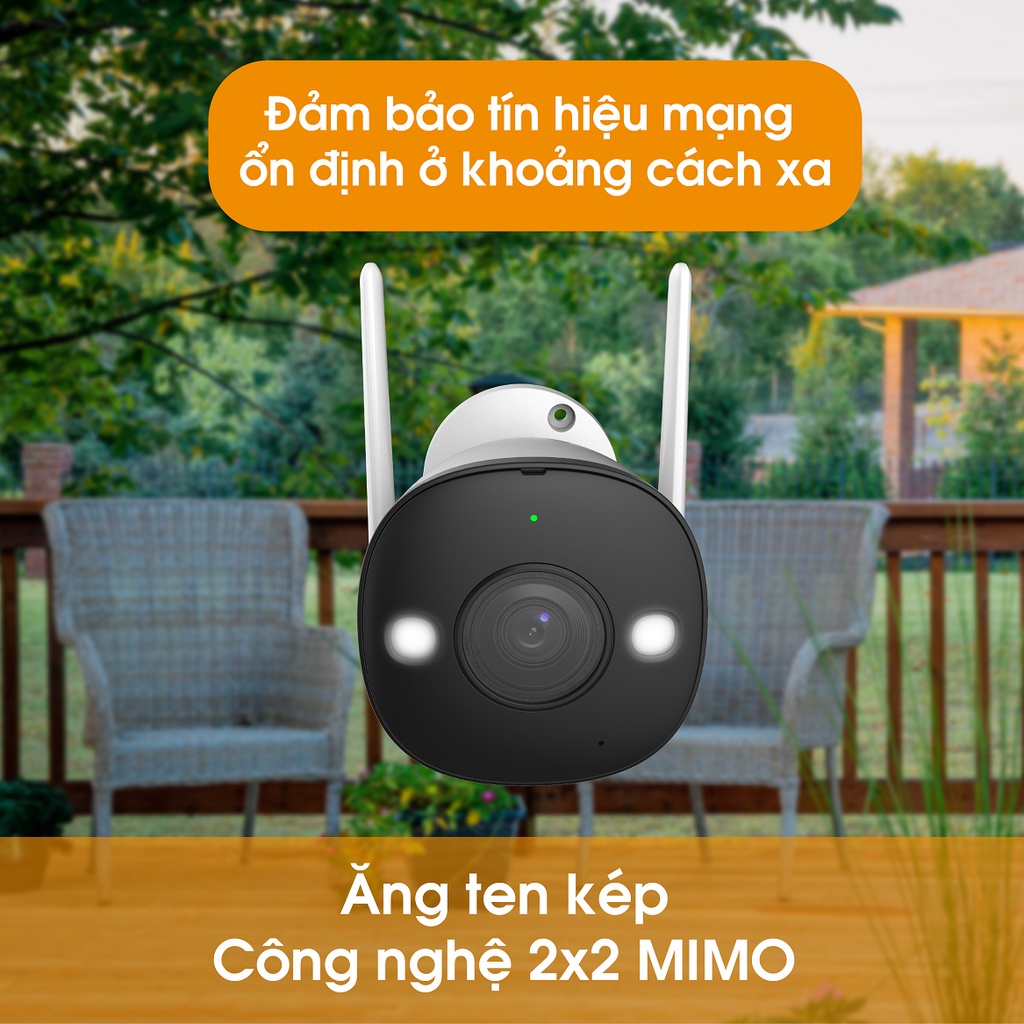 Camera wifi IMOU IPC-F22P-IMOU 2.0MP (Dahua) 2.0 MPX-Ngoài trời-Chính hãng-Bảo hành 24 tháng