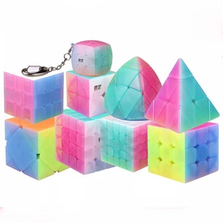 (Giá sỉ )Bộ Sưu Tập Rubik Jelly QiYi 2x2 3x3 4x4 Pyraminx Skewb