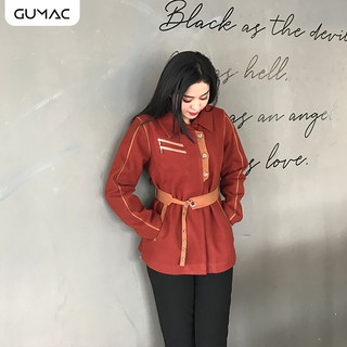 Áo khoác phối viền A129102 GUMAC