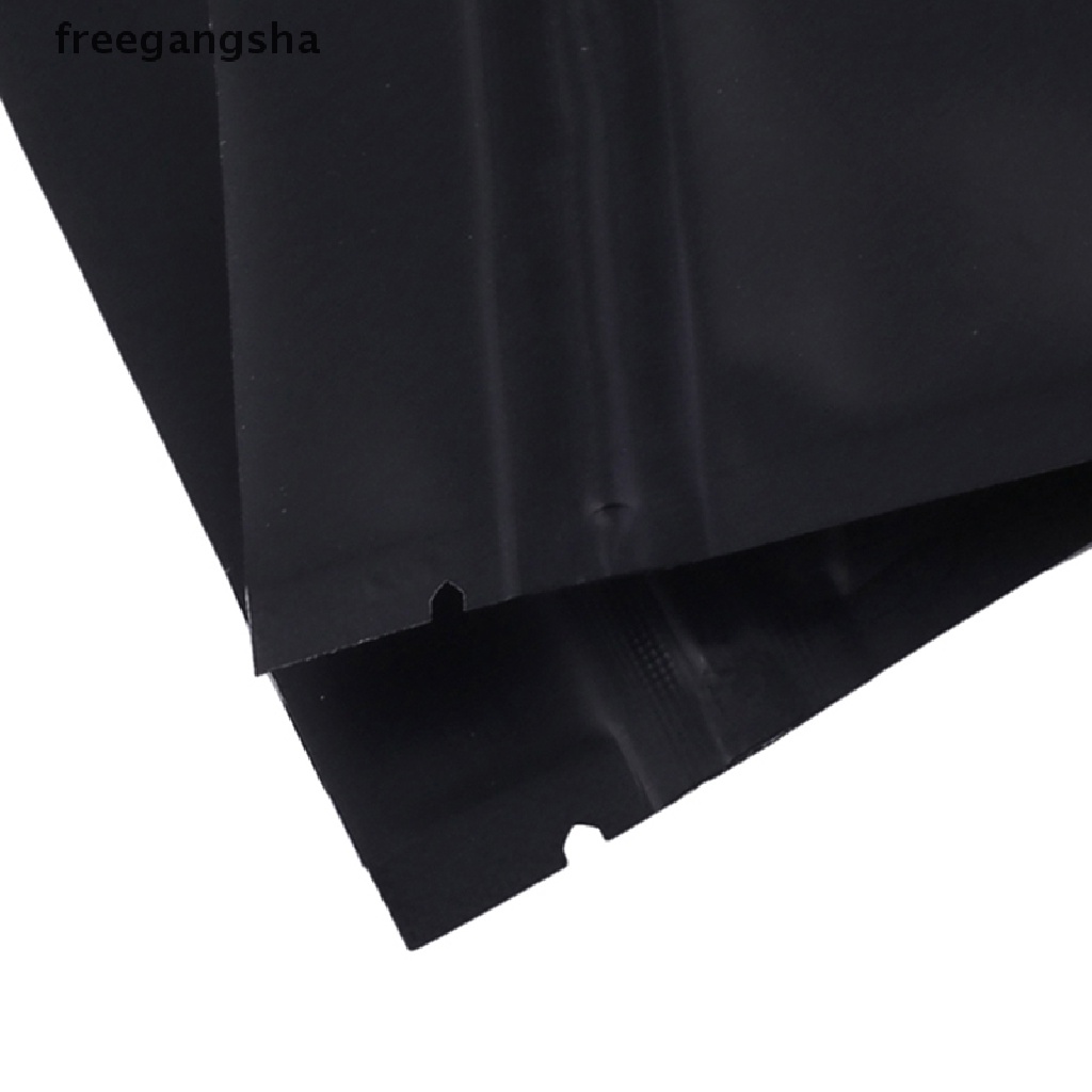 [FREG] 100pcs Matte Black Heat Selfseal Bags Resealable Zip Lock Packaging Bags FDH