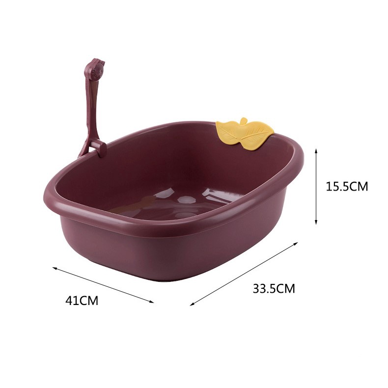 khay vệ sinh màu BASIC 34x41x15cm dành cho mèo