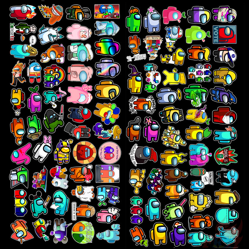 100Pcs/Set ❉ Among Us - Series C Innersloth Games Stickers ❉ Waterproof DIY Fashion Decals Doodle Stickers