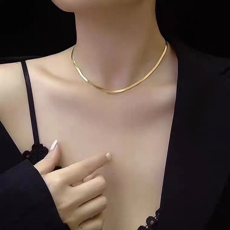 𝑭𝑹𝑬𝑬𝑺𝑯𝑰𝑷  Choker vòng cổ nữ dây mảnh kim loại sang trọng cổ điển