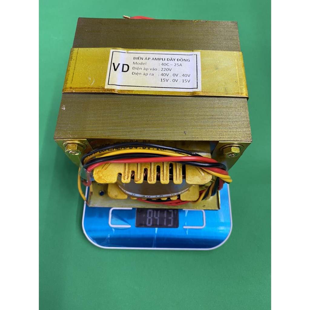 Biến áp tanpo amply 25A 40V đôi dây đồng - linh kiện điện tử QUỲNH DIỄN