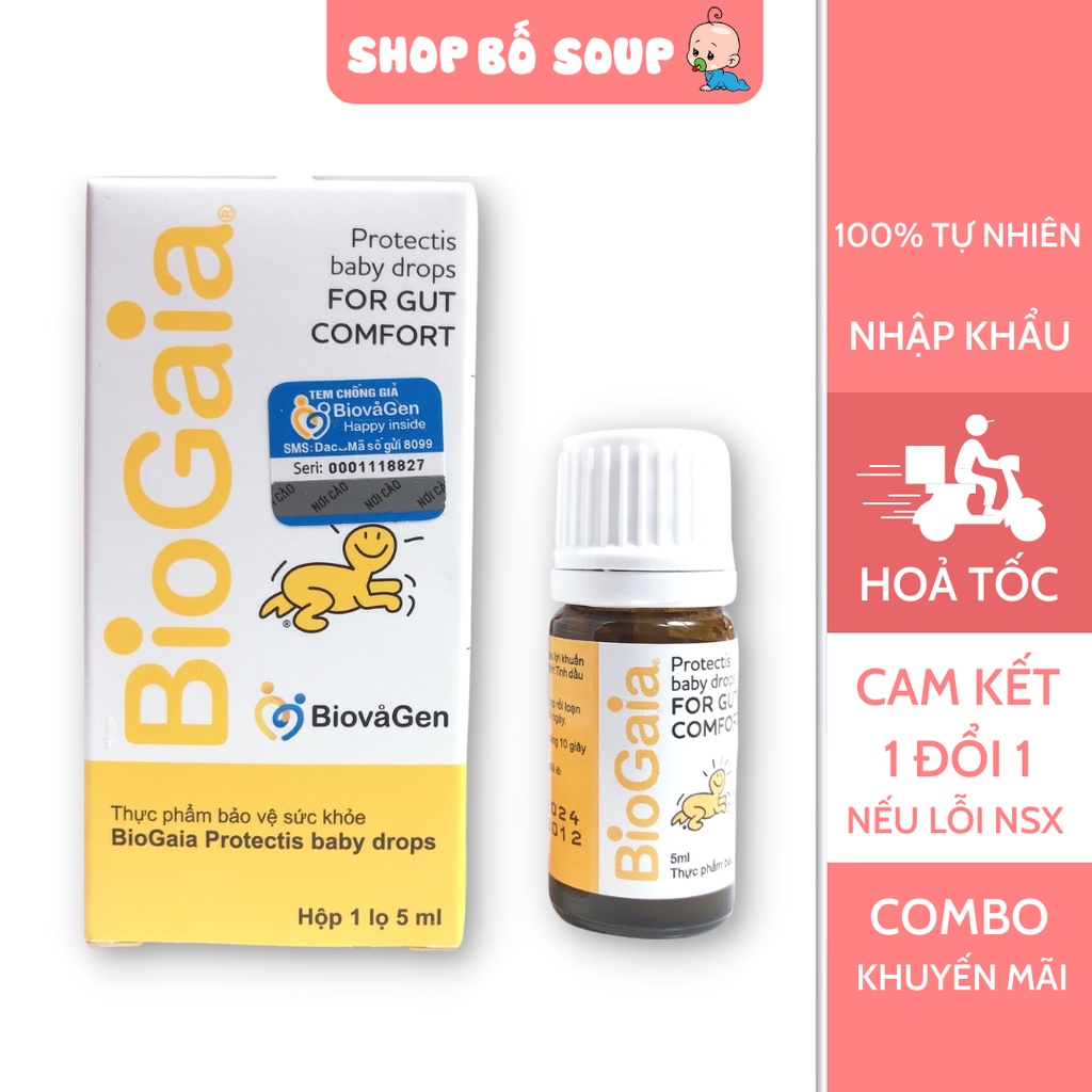 Men vi sinh Biogaia Protectis cải thiện hệ tiêu hóa dung tích 5ml