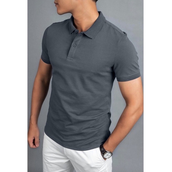 Áo Polo Nam Basis Nhiều Màu , Vải Cotton 4 Chiều dày dặn, có giãn thấm hút mồ hôi tốt