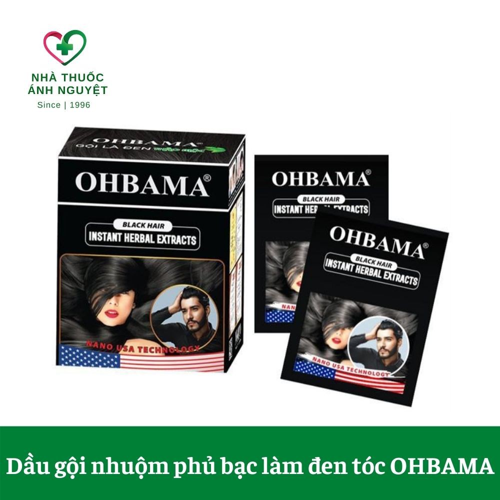 [Chính hãng] Dầu gội nhuộm phủ tóc bạc Gội Là Đen Ohbama