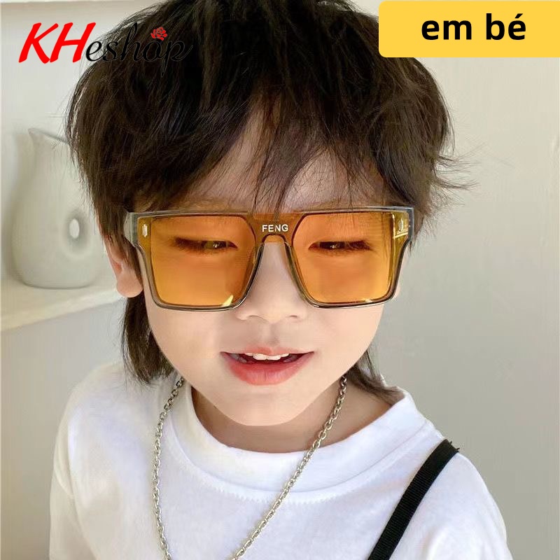 [Dành cho BÉ YÊU] Kính Thời Trang Trẻ Em tròng phẳng thiết kế tối giản, phong cách cool ngầu Model Nhí mã Y3801
