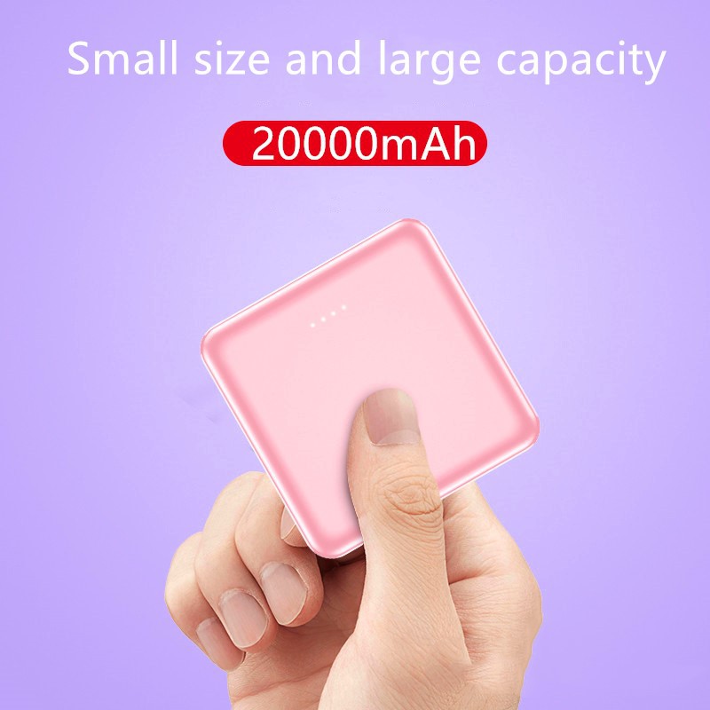 Sạc dự phòng mini Y44 20000mAh thiết kế dễ thương nhỏ nhắn dễ dàng mang theo tiện dụng