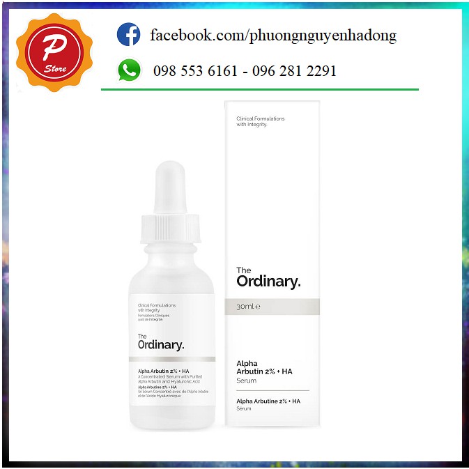 Tinh chất dưỡng trắng da The Ordinary Alpha Arbutin 2% + HA